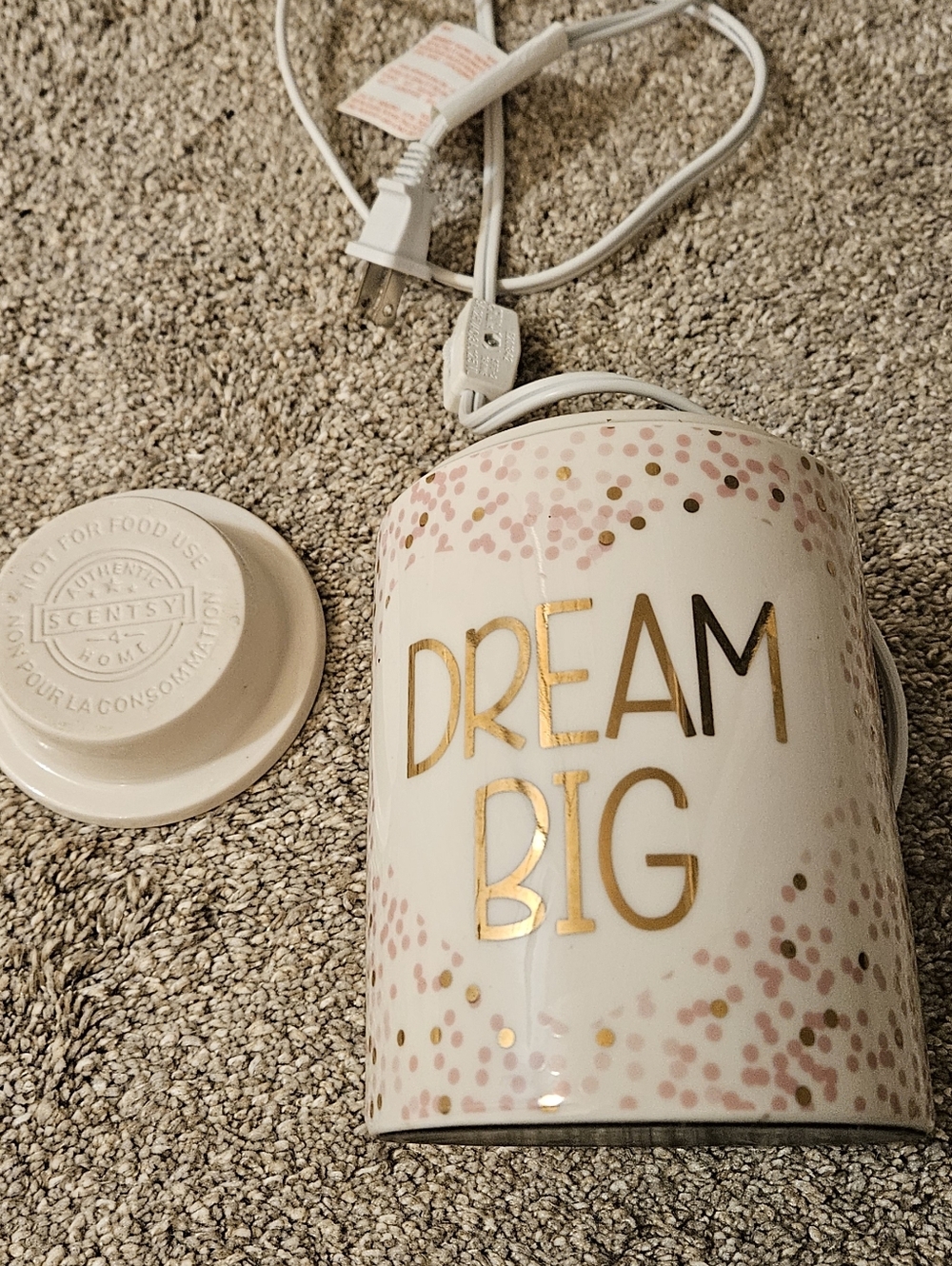 Scentsy White Ceramic Wax Melter Lid